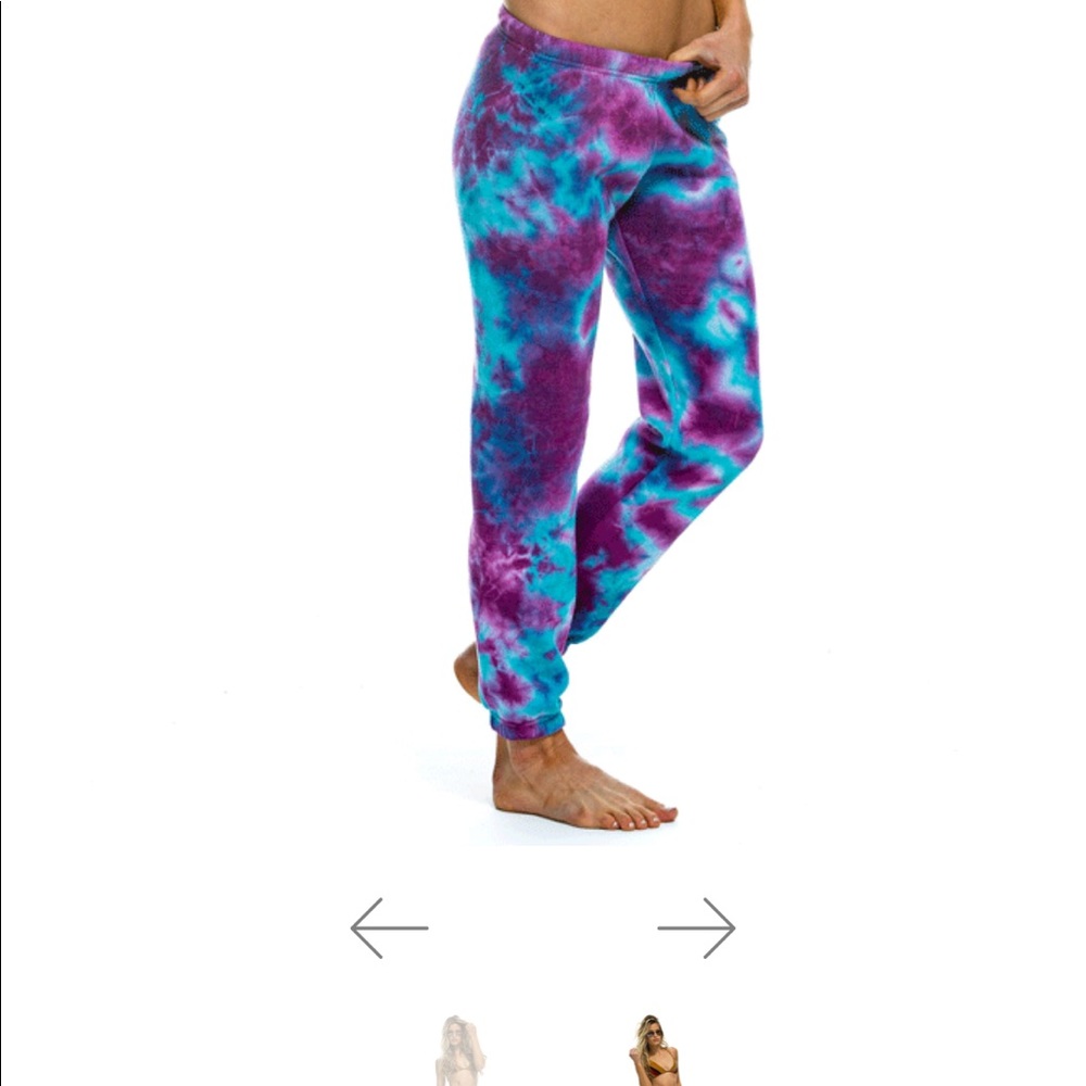 Aviator Nation hand dyed sweatpants